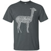 ANIMALS - I Love Llamas  Animals Word Cloud Graphic T Shirt & Hoodie