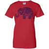 CUTE ANIMALS - Navy Blue Vintage Paisley Elephant Illustration T Shirt & Hoodie (1)
