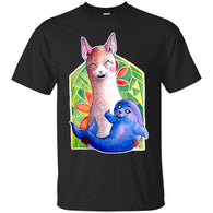CUTE ANIMALS - Kawaii Alpaca and the Seal of Approval T Shirt & Hoodie (1)